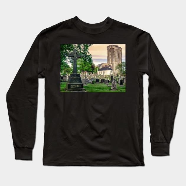 Holy Cross Cemetery and Our Lady of Sorrows Chapel Long Sleeve T-Shirt by kenmo